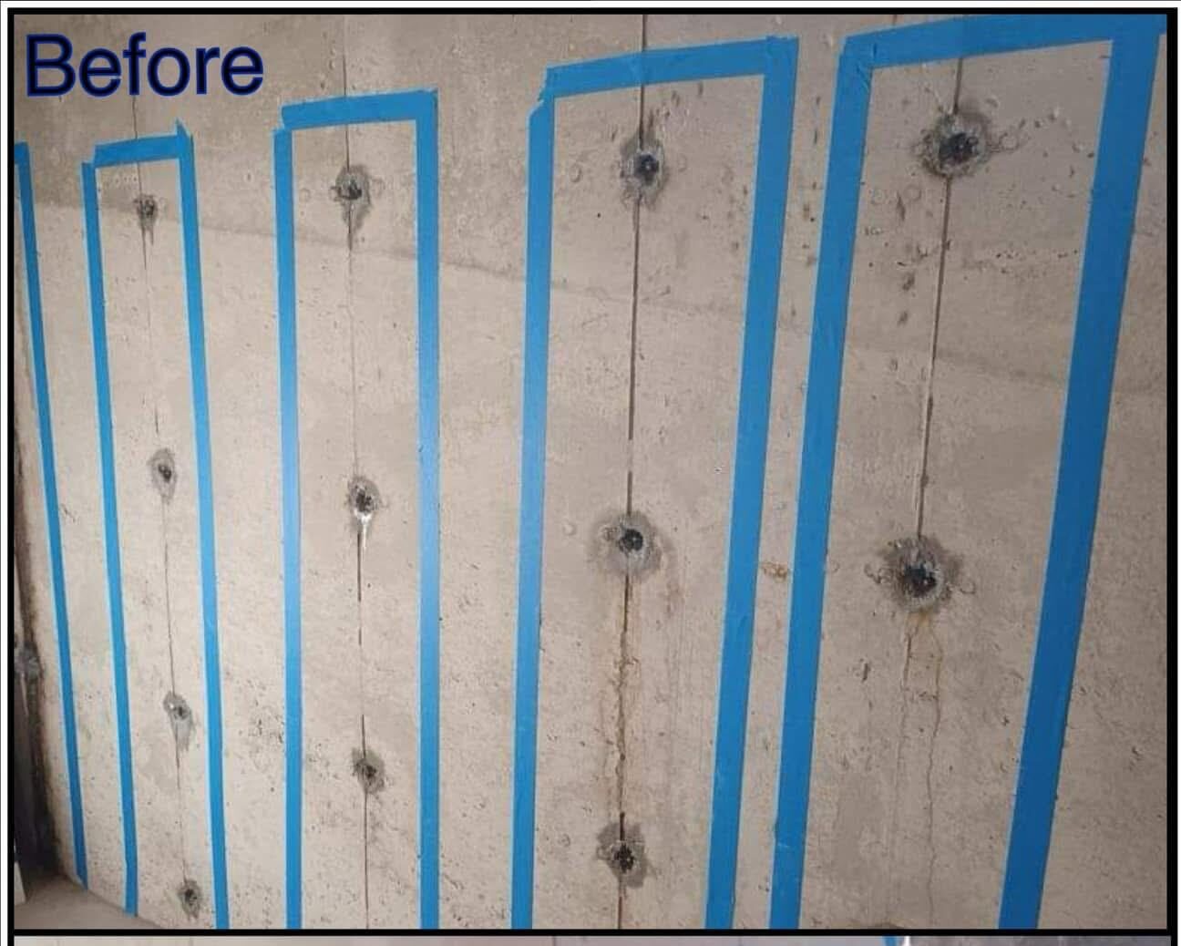 Tie Rod Hole Repair and Waterproofing Tolland County, CT